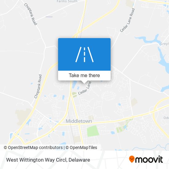 West Wittington Way Circl map