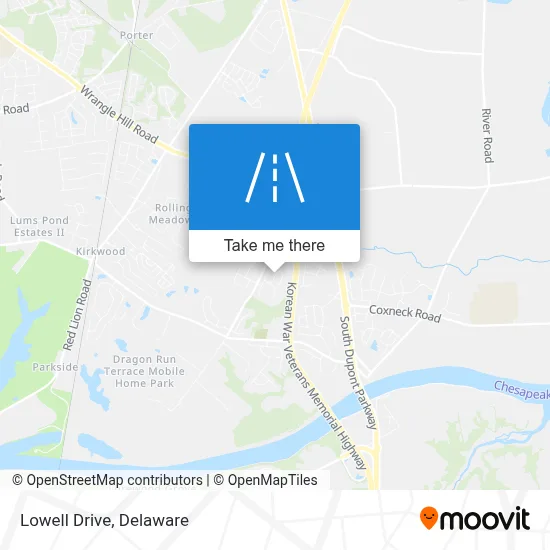 Lowell Drive map