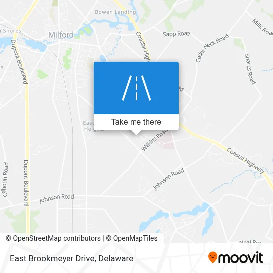 East Brookmeyer Drive map