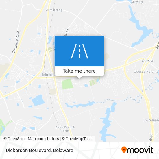 Mapa de Dickerson Boulevard