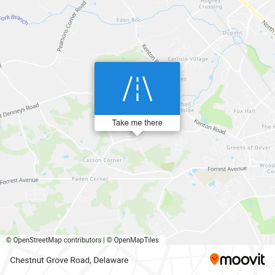 Chestnut Grove Road map