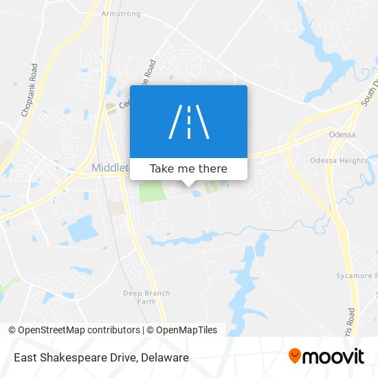 Mapa de East Shakespeare Drive