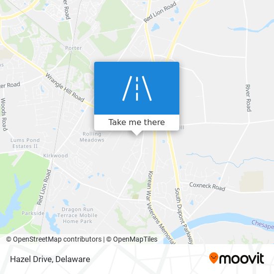 Hazel Drive map