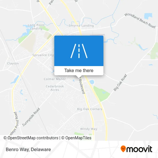Benro Way map
