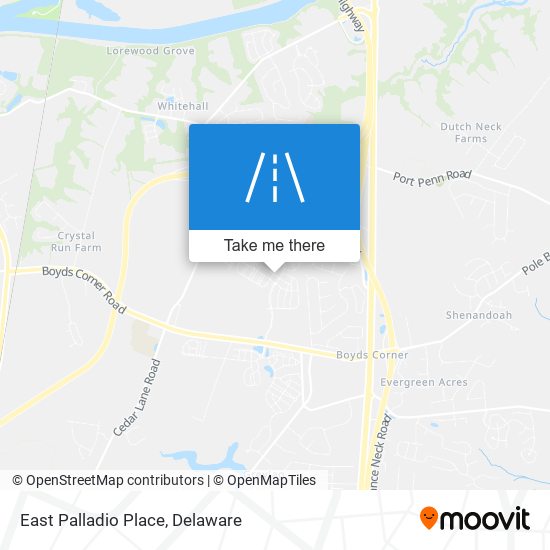 Mapa de East Palladio Place