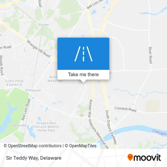 Sir Teddy Way map