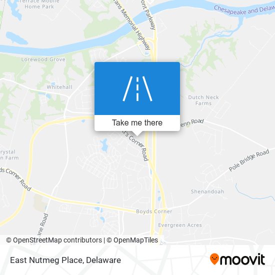 Mapa de East Nutmeg Place