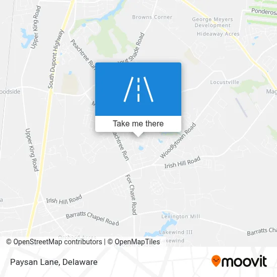 Paysan Lane map