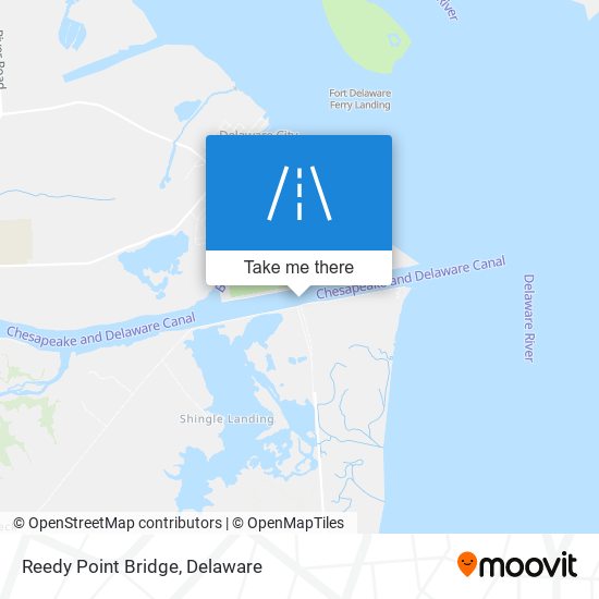 Reedy Point Bridge map