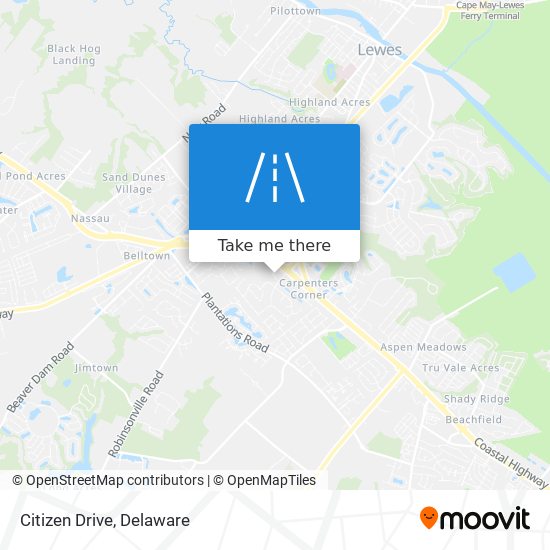 Citizen Drive map