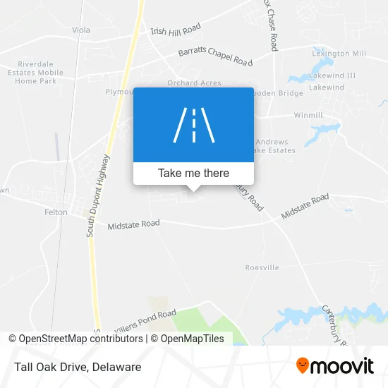 Tall Oak Drive map