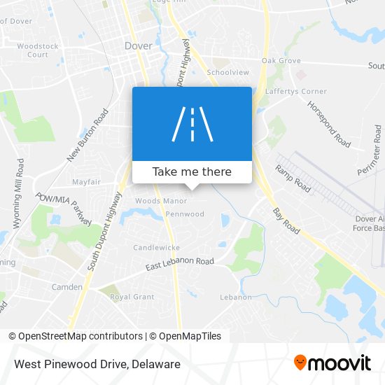 Mapa de West Pinewood Drive