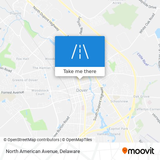 North American Avenue map