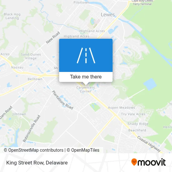 King Street Row map