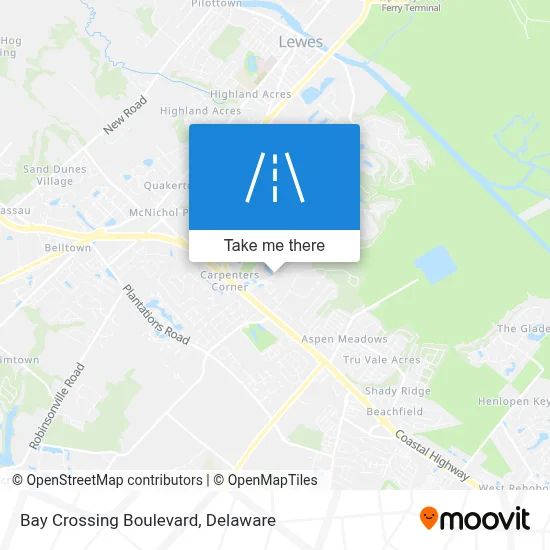 Bay Crossing Boulevard map