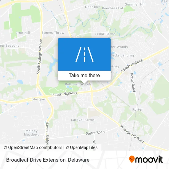 Broadleaf Drive Extension map