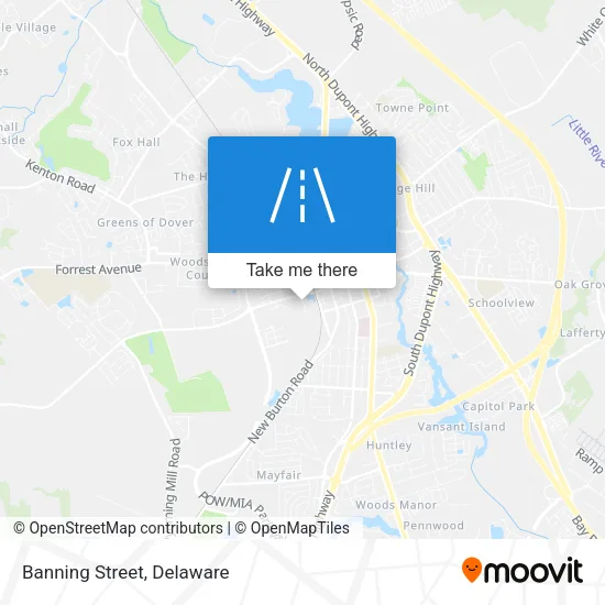 Banning Street map