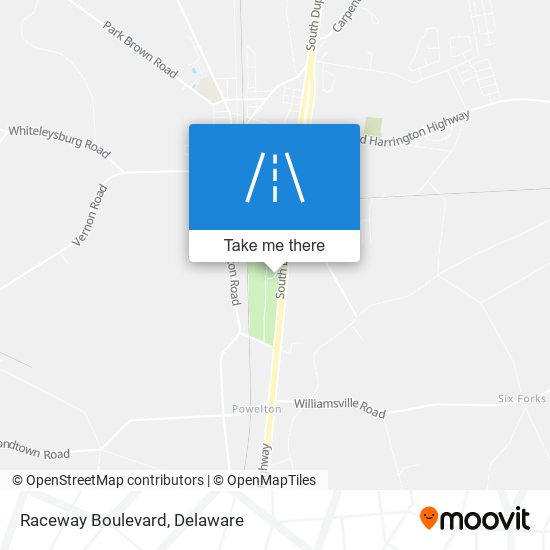 Raceway Boulevard map