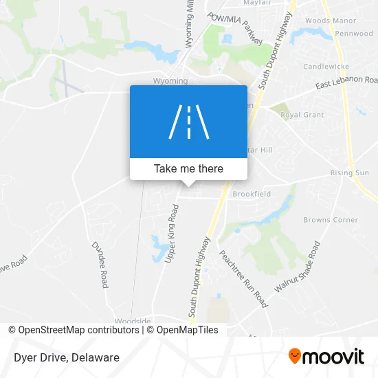 Dyer Drive map