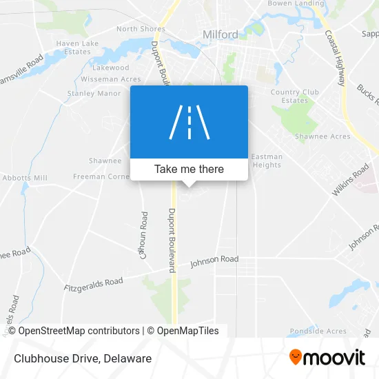 Clubhouse Drive map