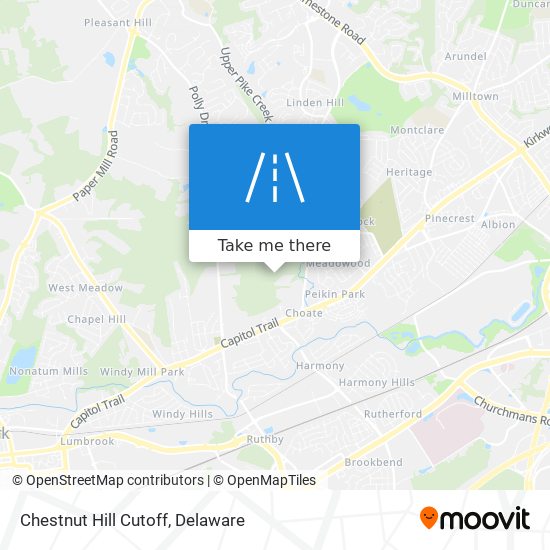 Mapa de Chestnut Hill Cutoff