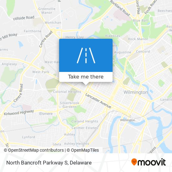 Mapa de North Bancroft Parkway S