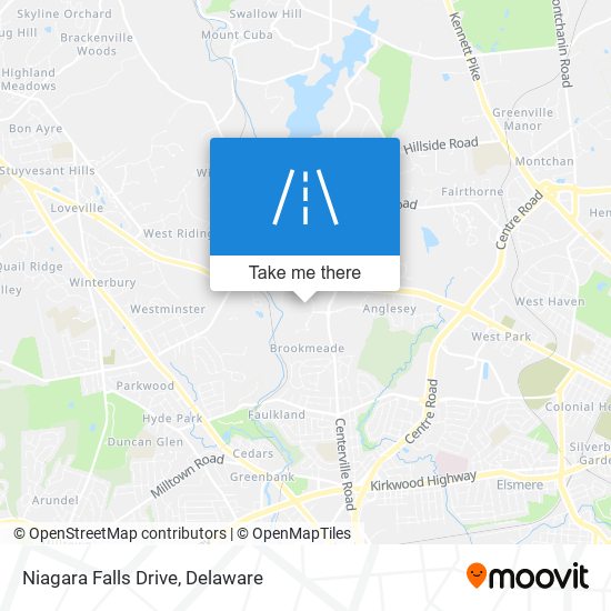 Mapa de Niagara Falls Drive