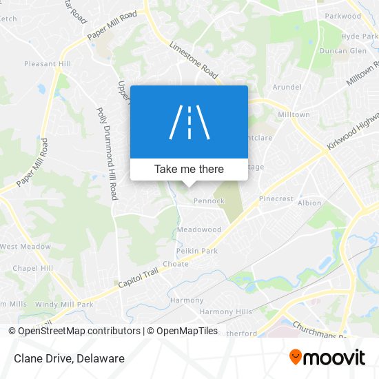 Mapa de Clane Drive