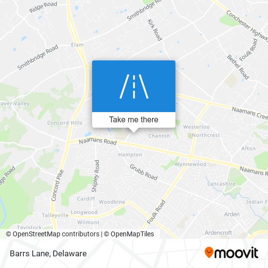 Mapa de Barrs Lane