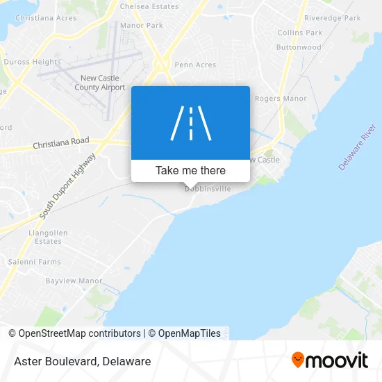 Aster Boulevard map
