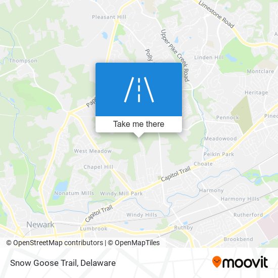 Mapa de Snow Goose Trail