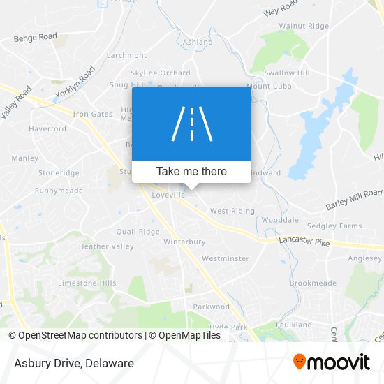 Mapa de Asbury Drive