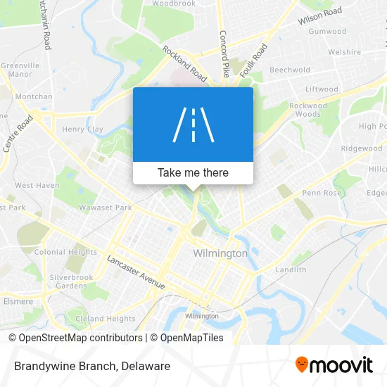 Brandywine Branch map