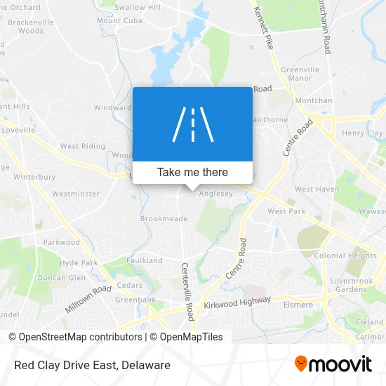 Red Clay Drive East map