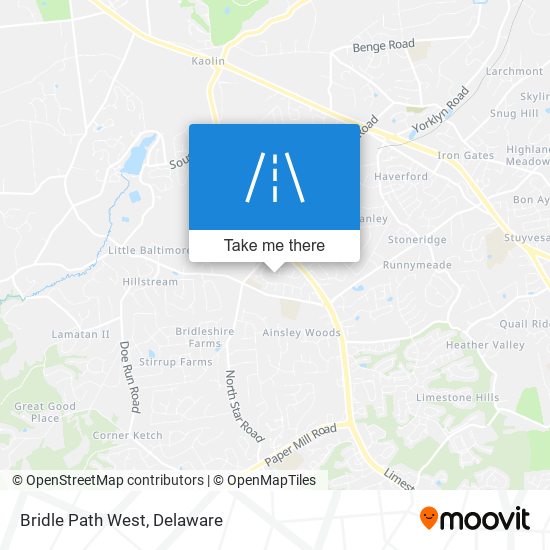 Bridle Path West map