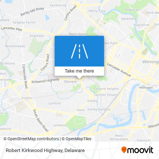 Robert Kirkwood Highway map