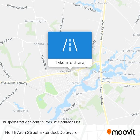 Mapa de North Arch Street Extended