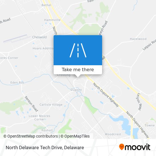 North Delaware Tech Drive map