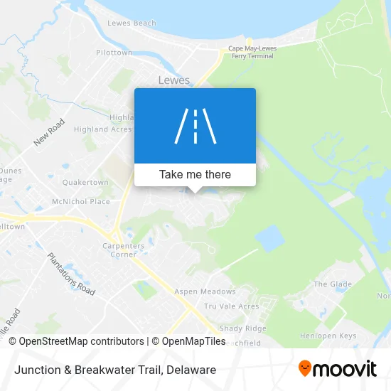 Junction & Breakwater Trail map