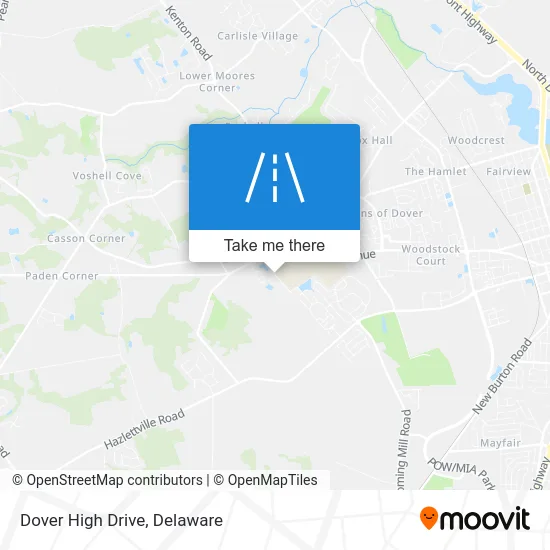 Dover High Drive map