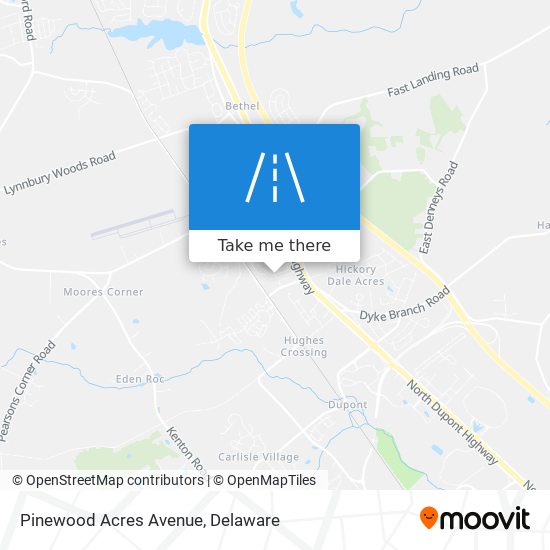 Mapa de Pinewood Acres Avenue