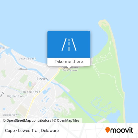 Mapa de Cape - Lewes Trail