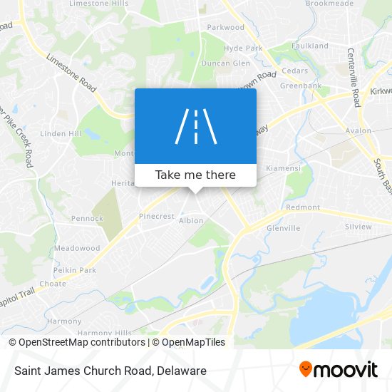 Saint James Church Road map