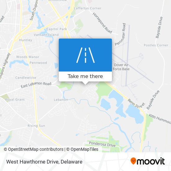 West Hawthorne Drive map