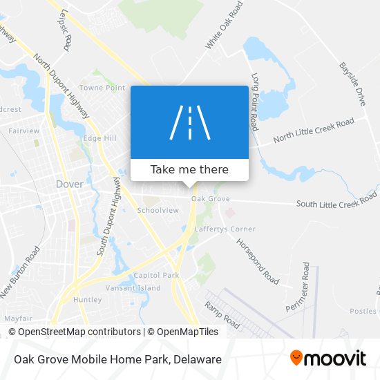 Mapa de Oak Grove Mobile Home Park