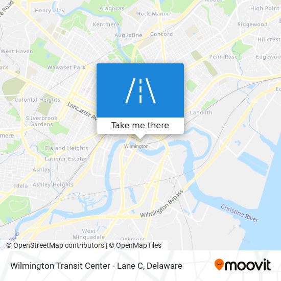 Wilmington Transit Center - Lane C map