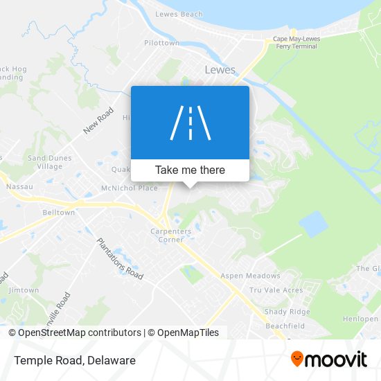 Temple Road map