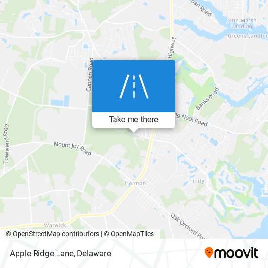 Apple Ridge Lane map