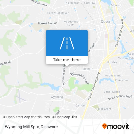 Mapa de Wyoming Mill Spur