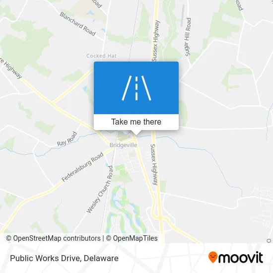 Public Works Drive map